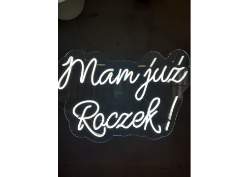 Napis LED " MAM JUŻ ROCZEK"